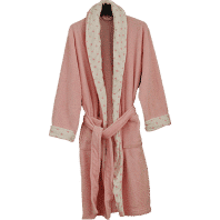 Coral Fleece Robe - Light Pink