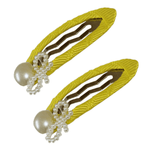 yellow hair clips